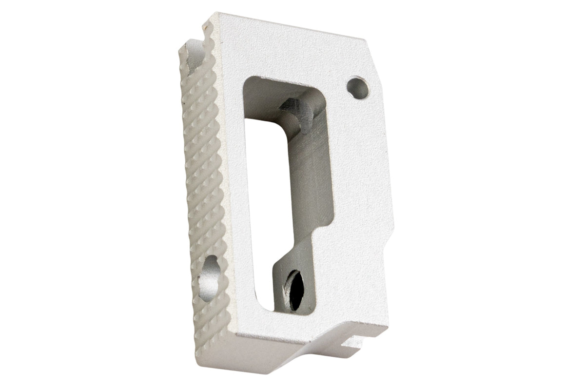 5KU Aluminum Short Flat Adjustable Trigger For Tokyo Marui Hi Capa GBB Airsoft (Silver)