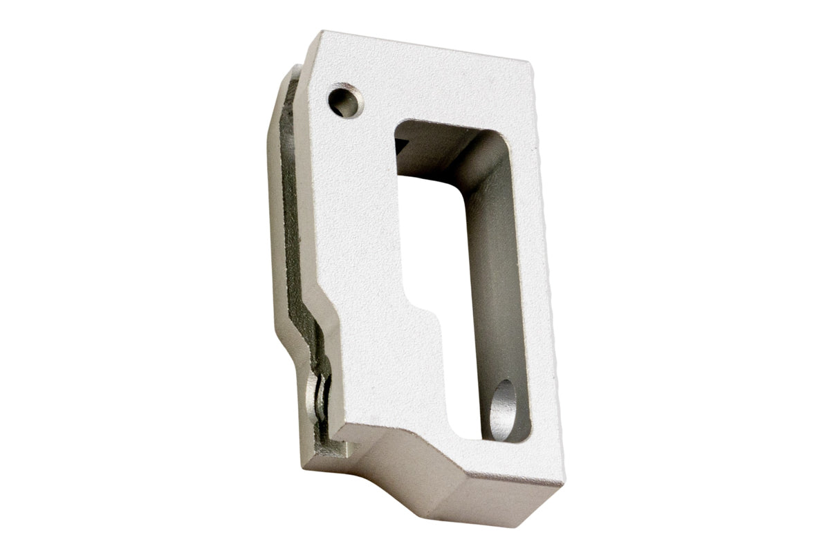 5KU Aluminum Short Flat Adjustable Trigger For Tokyo Marui Hi Capa GBB Airsoft (Silver)