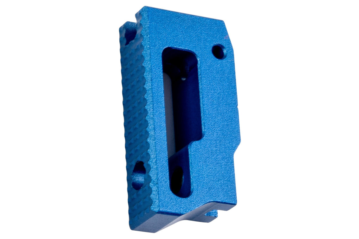 5KU Aluminum Extra Short Flat Adjustable Trigger For Tokyo Marui Hi Capa GBB Airsoft (Blue)