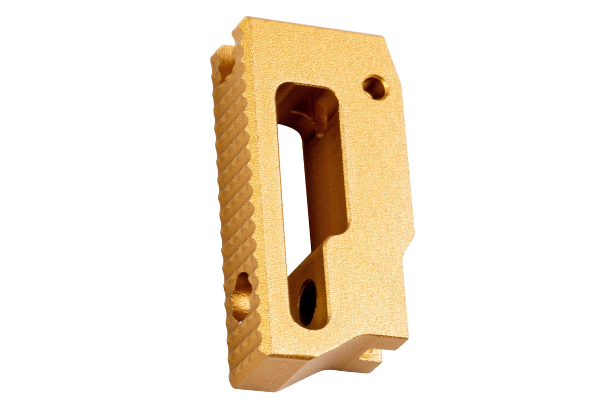 5KU Aluminum Extra Short Flat Adjustable Trigger For Tokyo Marui Hi Capa GBB Airsoft (Gold)