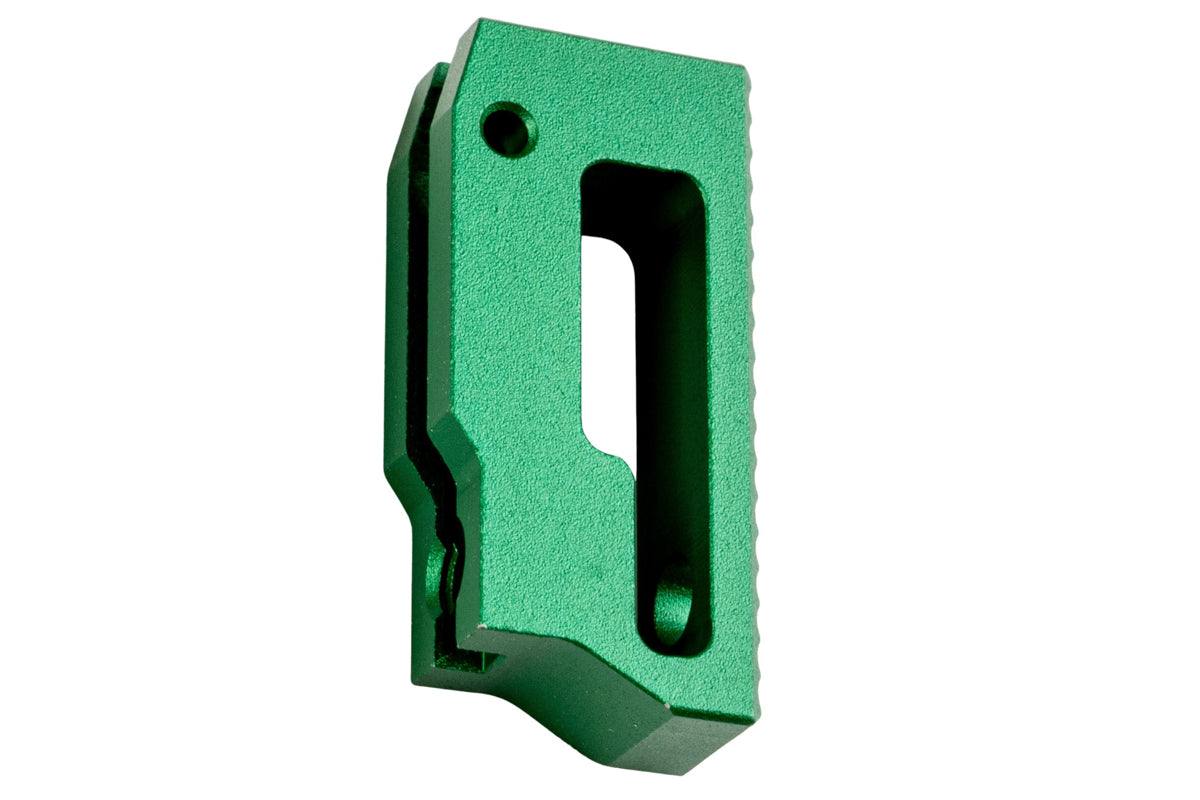 5KU Aluminum Extra Short Flat Adjustable Trigger For Tokyo Marui Hi Capa GBB Airsoft (Green)