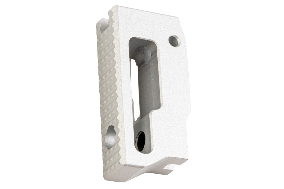 5KU Aluminum Extra Short Flat Adjustable Trigger For Tokyo Marui Hi Capa GBB Airsoft (Silver)