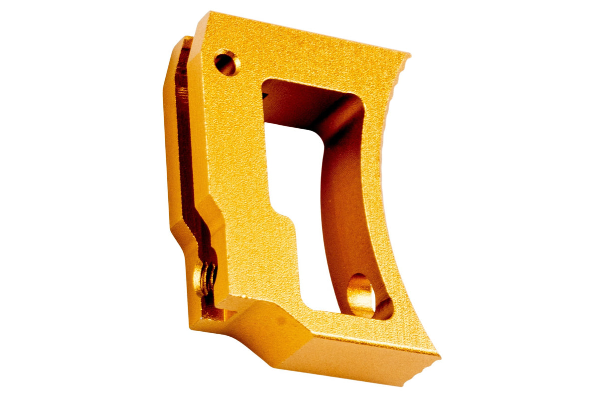 5KU Aluminum Extra Long Curved Adjustable Trigger For Tokyo Marui Hi Capa GBB Airsoft (Gold)