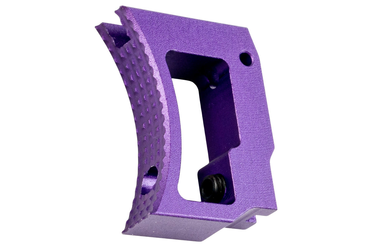 5KU Aluminum Extra Long Curved Adjustable Trigger For Tokyo Marui Hi Capa GBB Airsoft (Purple)