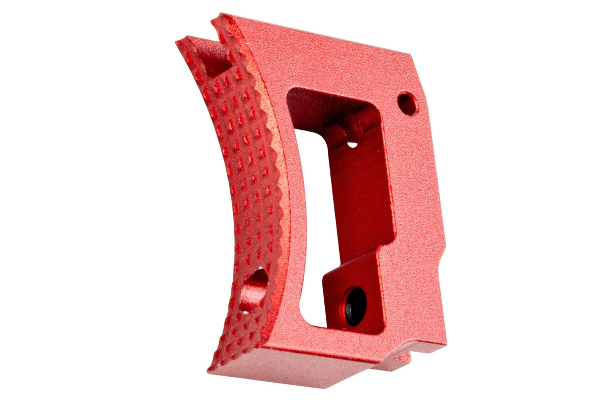 5KU Aluminum Extra Long Curved Adjustable Trigger For Tokyo Marui Hi Capa GBB Airsoft (Red)