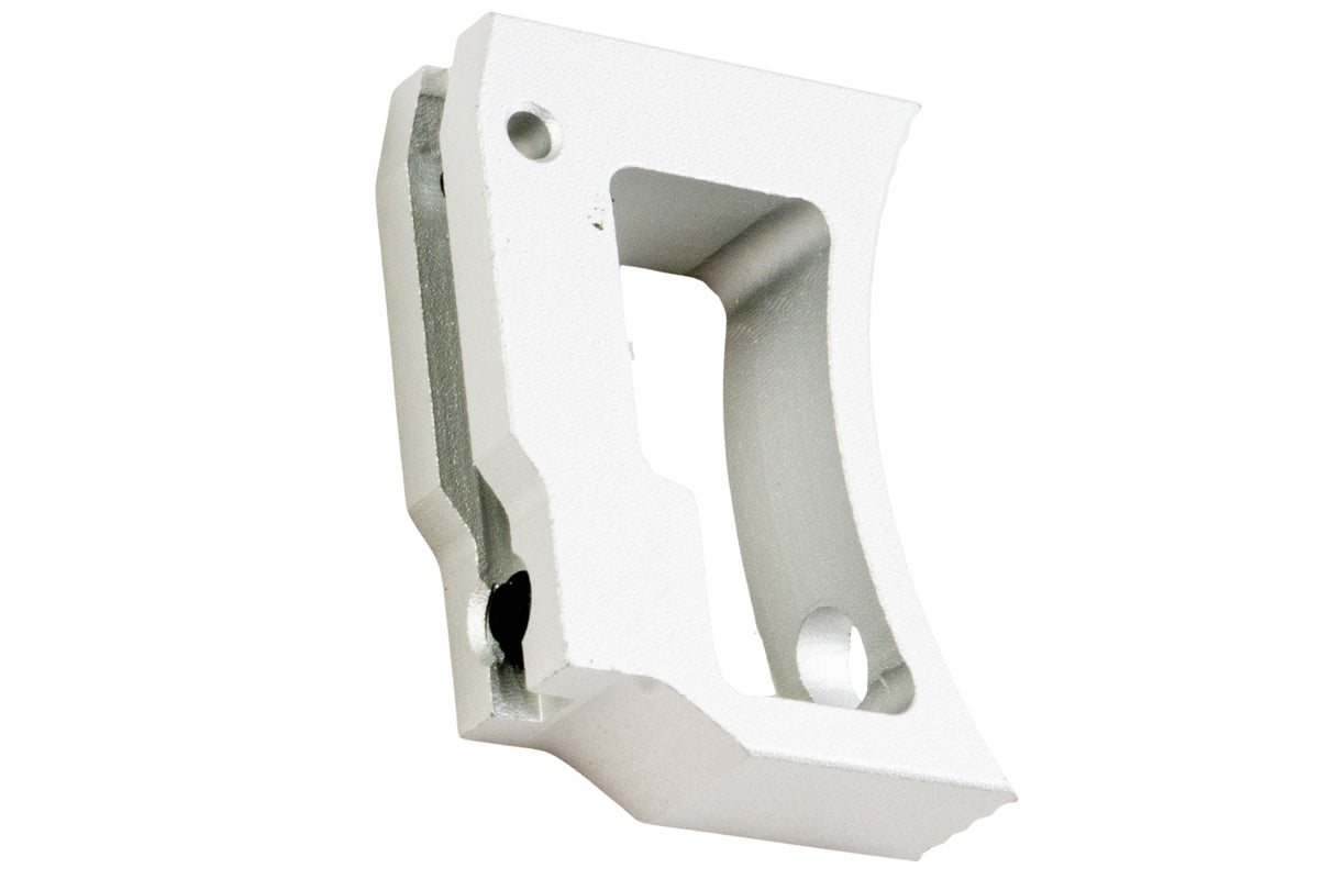 5KU Aluminum Extra Long Curved Adjustable Trigger For Tokyo Marui Hi Capa GBB Airsoft (Silver)