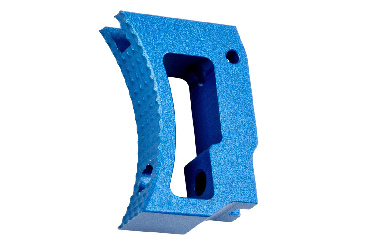 5KU Aluminum Short Curved Adjustable Trigger For Tokyo Marui Hi Capa GBB Airsoft (Blue)