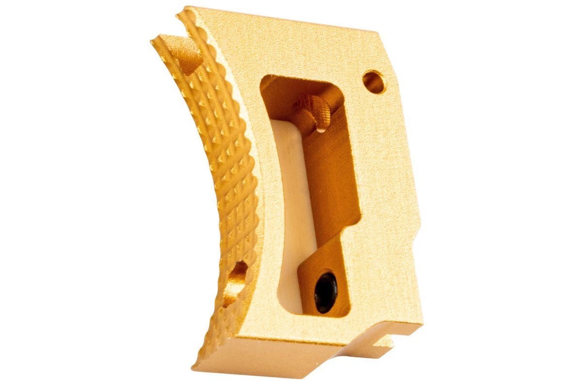 5KU Aluminum Short Curved Adjustable Trigger For Tokyo Marui Hi Capa GBB Airsoft (Gold)