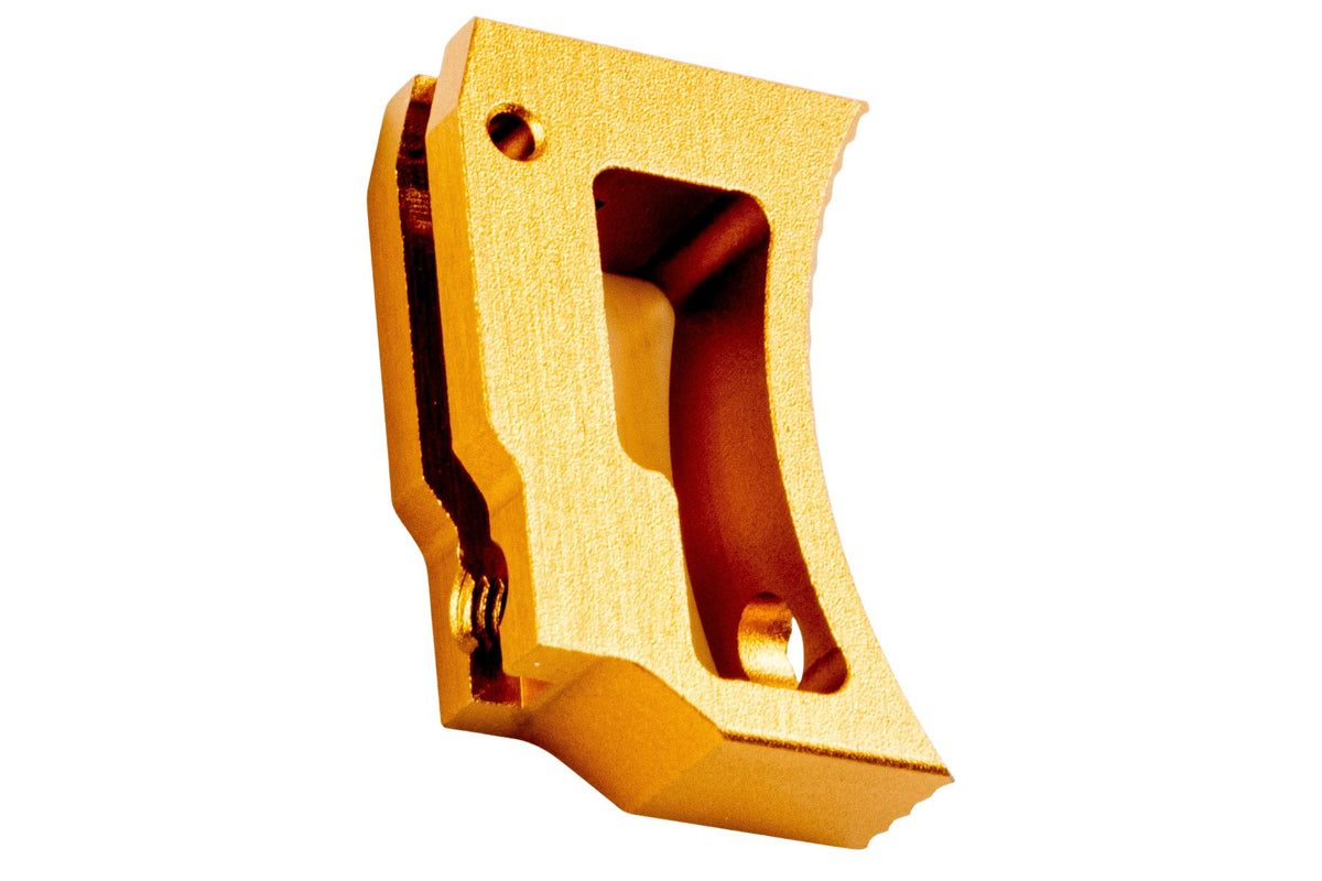 5KU Aluminum Short Curved Adjustable Trigger For Tokyo Marui Hi Capa GBB Airsoft (Gold)