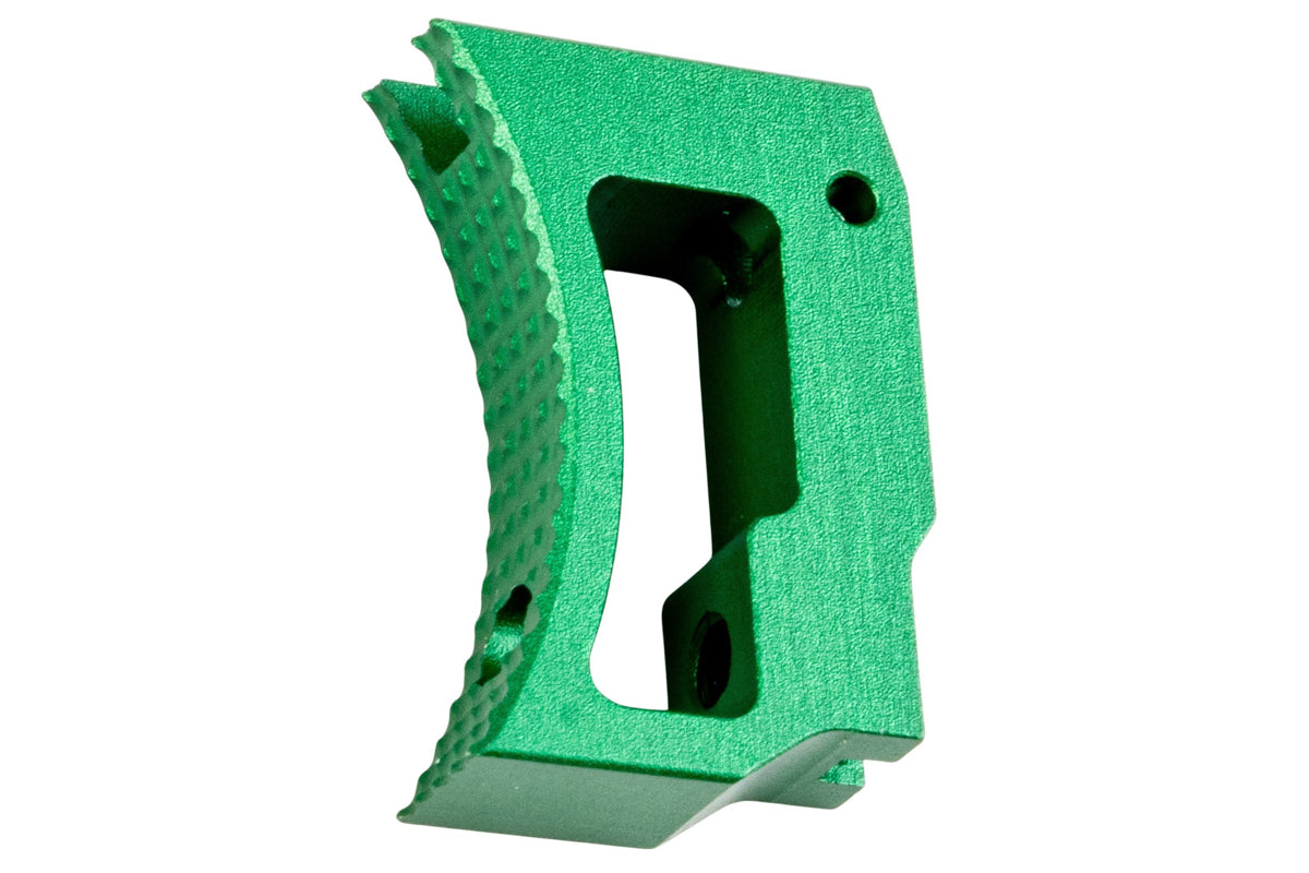 5KU Aluminum Short Curved Adjustable Trigger For Tokyo Marui Hi Capa GBB Airsoft (Green)
