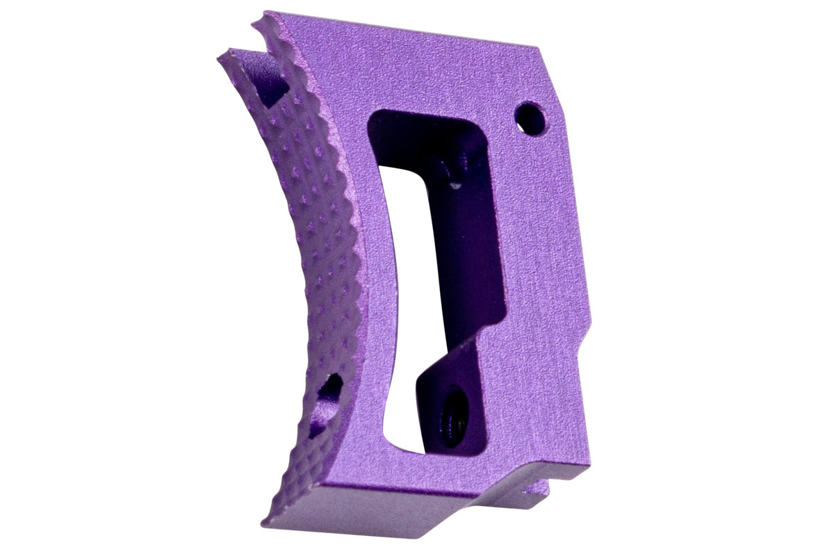 5KU Aluminum Short Curved Adjustable Trigger For Tokyo Marui Hi Capa GBB Airsoft (Purple)