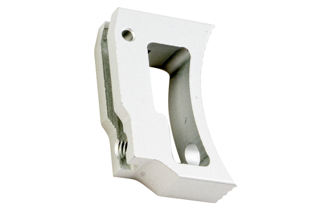 5KU Aluminum Short Curved Adjustable Trigger For Tokyo Marui Hi Capa GBB Airsoft (Silver)