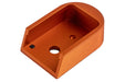 5KU Aluminum Magazine Base For KJ Shadow 2 GBB Airsoft (Type 2/ Orange)