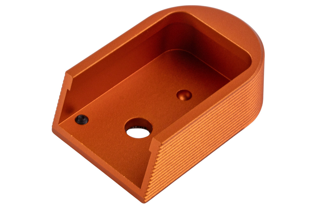 5KU Aluminum Magazine Base For KJ Shadow 2 GBB Airsoft (Type 2/ Orange)
