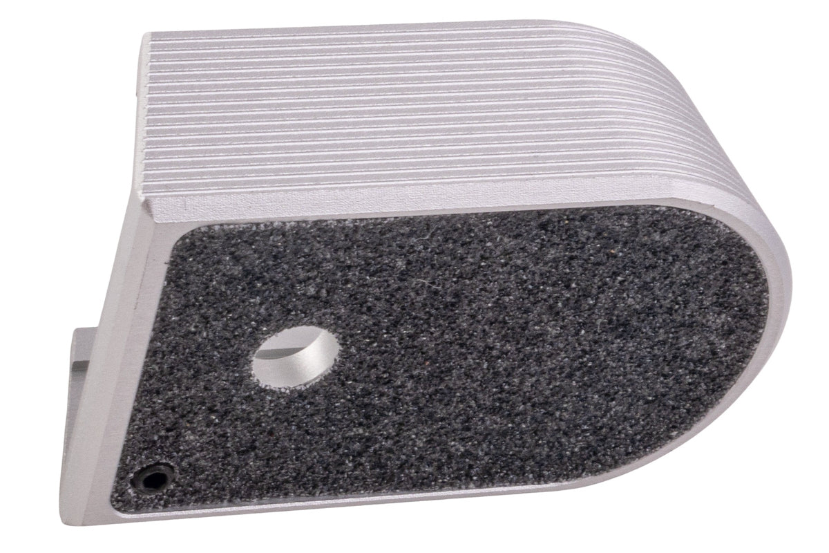 5KU Aluminum Magazine Base For KJ Shadow 2 GBB Airsoft (Silver/ Type 2)