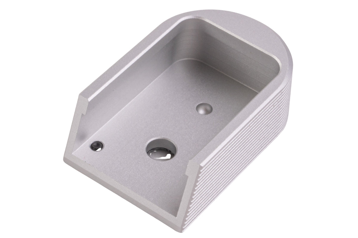 5KU Aluminum Magazine Base For KJ Shadow 2 GBB Airsoft (Silver/ Type 2)