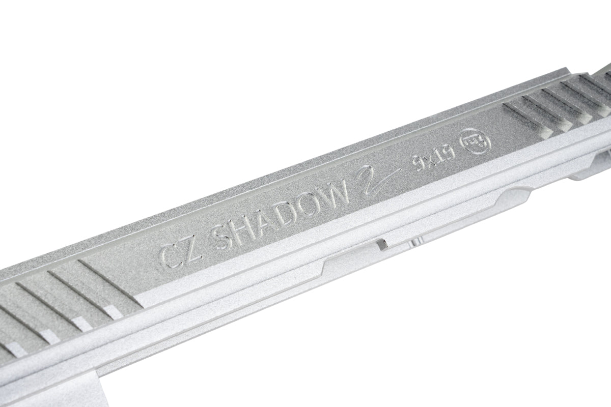 5KU Aluminum Slide Kit For KJ ASG CZ Shadow 2 GBB Airsoft Pistol (Silver)