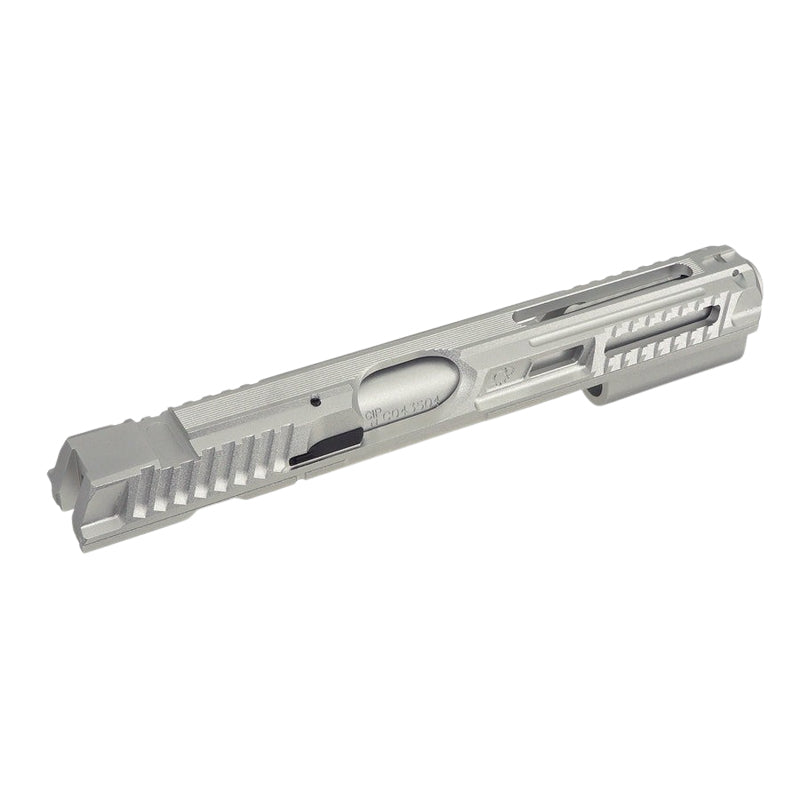 5KU Type 2 Aluminum Slide Kit For KJ Works Shadow 2 Airsoft GBB Airsoft (Silver)