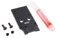 5KU CNC Aluminum Optic Ready Slide w/ RMR Mount Plate For KJ CZ Shadow 2 Orange GBB Airsoft