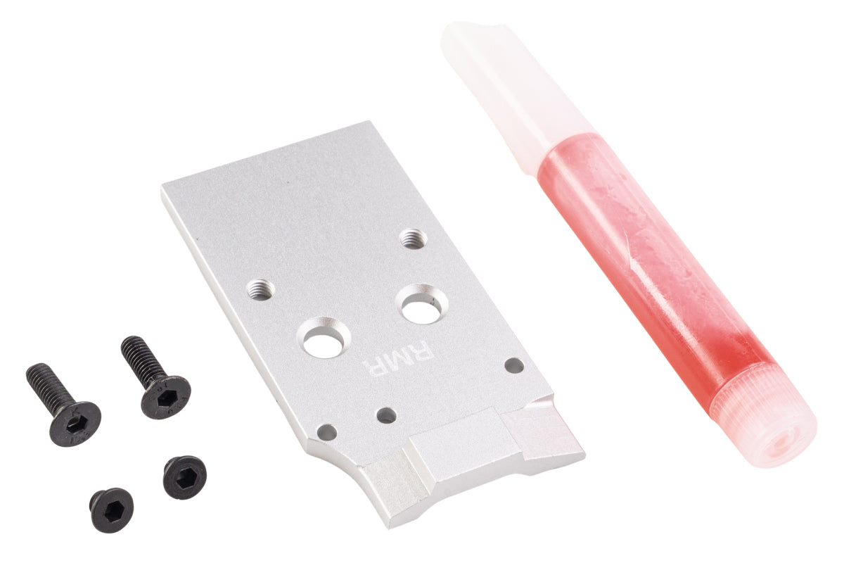 5KU CNC Aluminum Optic Ready Slide w/ RMR Mount Plate For KJ CZ Shadow 2 Orange GBB Airsoft (Silver)