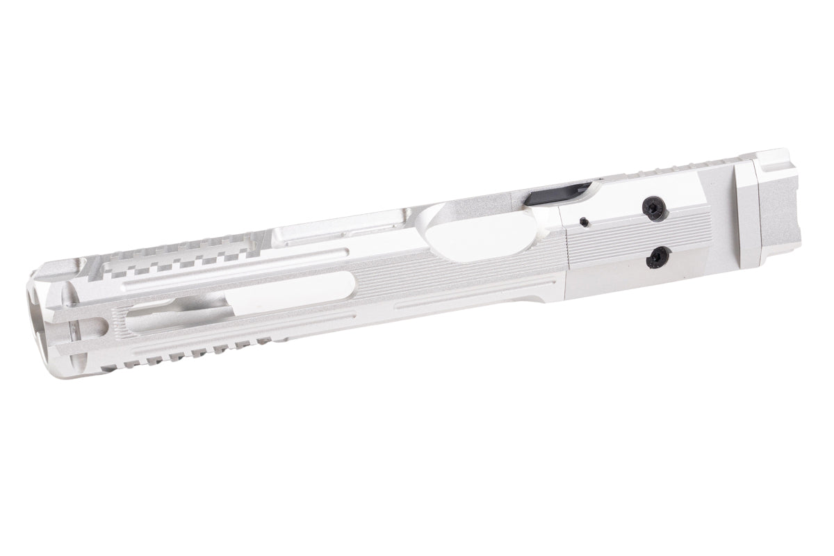 5KU CNC Aluminum Optic Ready Milling Slide w/ RMR Mount Plate For KJ CZ Shadow 2 Orange GBB (Silver)