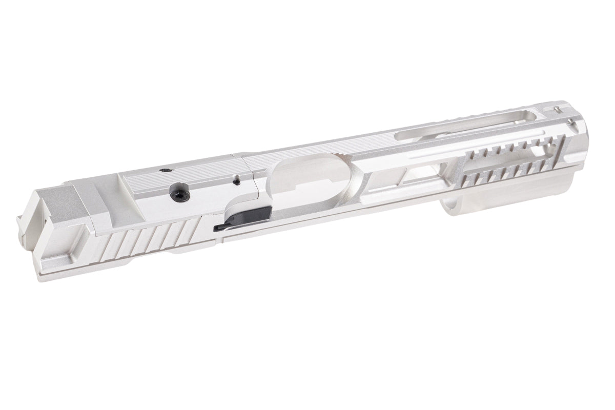 5KU CNC Aluminum Optic Ready Milling Slide w/ RMR Mount Plate For KJ CZ Shadow 2 Orange GBB (Silver)