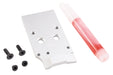 5KU CNC Aluminum Optic Ready Milling Slide w/ RMR Mount Plate For KJ CZ Shadow 2 Orange GBB (Silver)