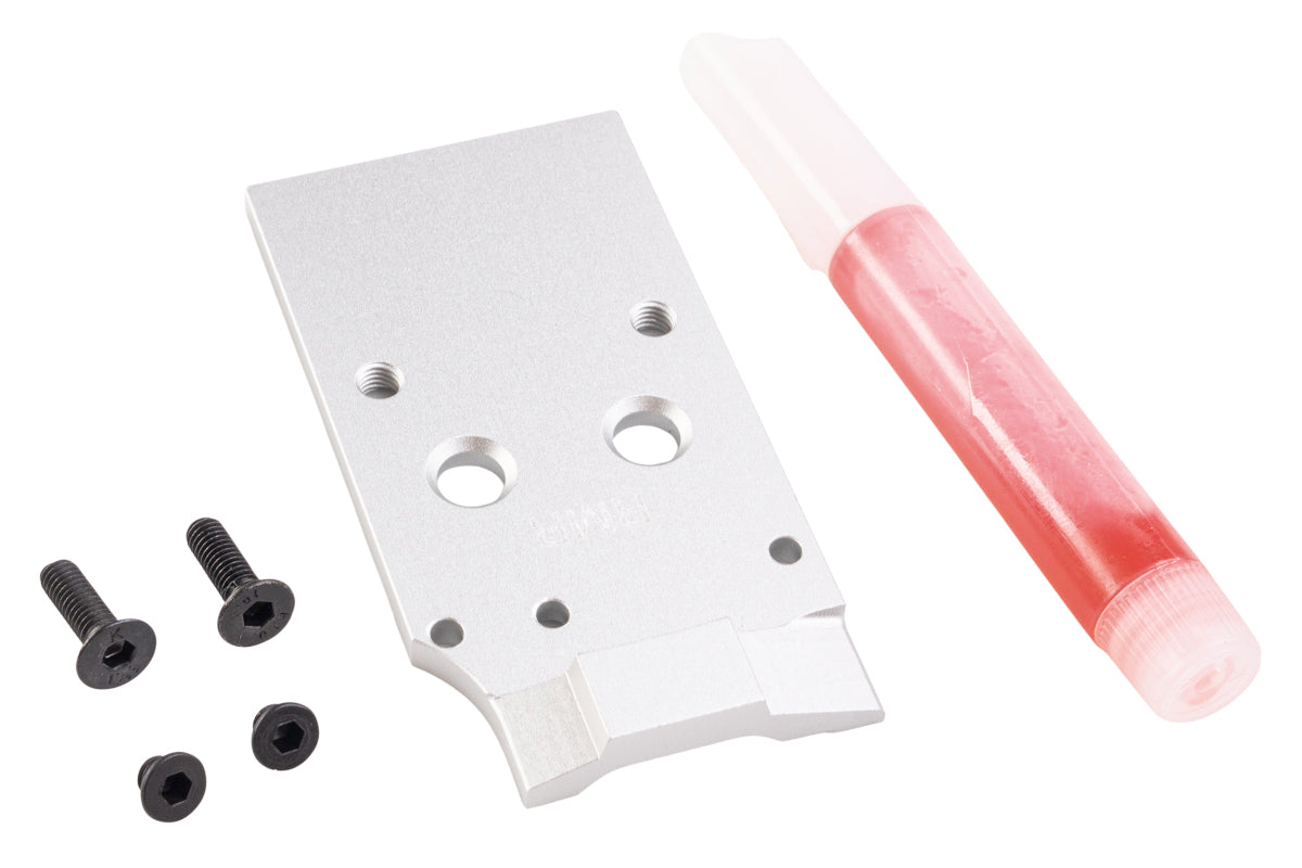 5KU CNC Aluminum Optic Ready Milling Slide w/ RMR Mount Plate For KJ CZ Shadow 2 Orange GBB (Silver)