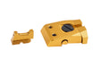 5KU CNC Aluminum Fiber Sight Set For KJ CZ Shadow 2 GBB Airsoft Pistol (Gold)