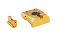 5KU CNC Aluminum Fiber Sight Set For KJ CZ Shadow 2 GBB Airsoft Pistol (Gold)