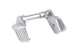 5KU Stainless Ambi Extra Wide Thumb Safety For KJ CZ Shadow 2 GBB Airsoft Pistol (Silver)