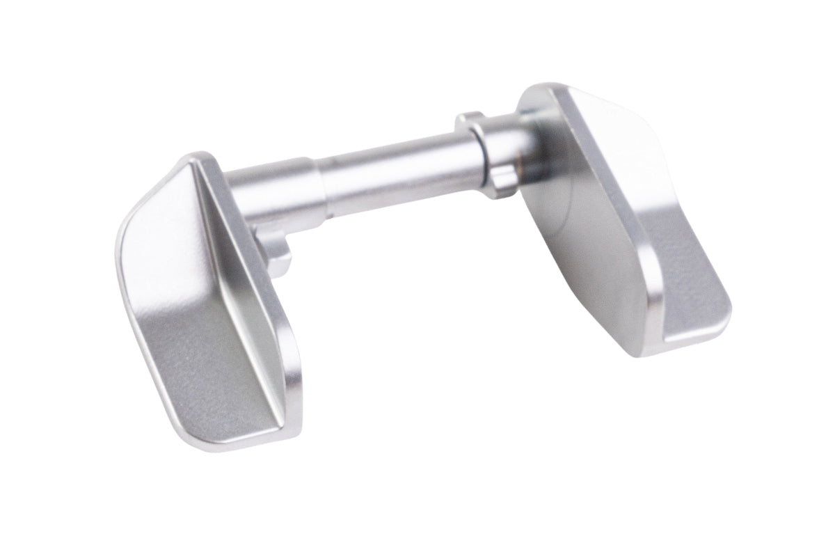 5KU Stainless Ambi Extra Wide Thumb Safety For KJ CZ Shadow 2 GBB Airsoft Pistol (Silver)