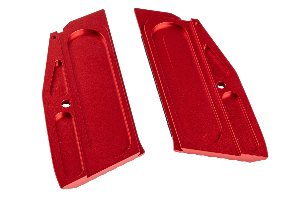 5KU CNC Aluminum Short Grip Panel and Magwell For KJ Works Shadow 2 GBB Airsoft (Red)