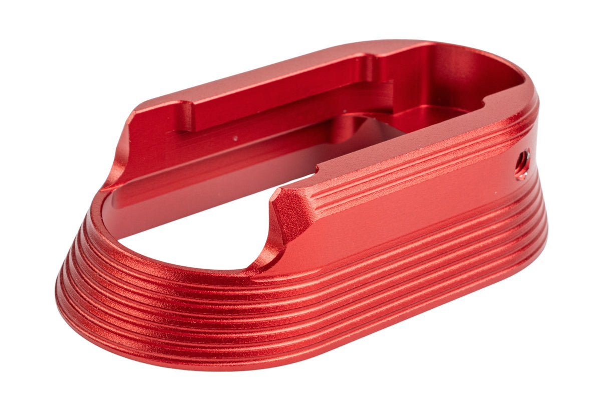 5KU CNC Aluminum Short Grip Panel and Magwell For KJ Works Shadow 2 GBB Airsoft (Red)