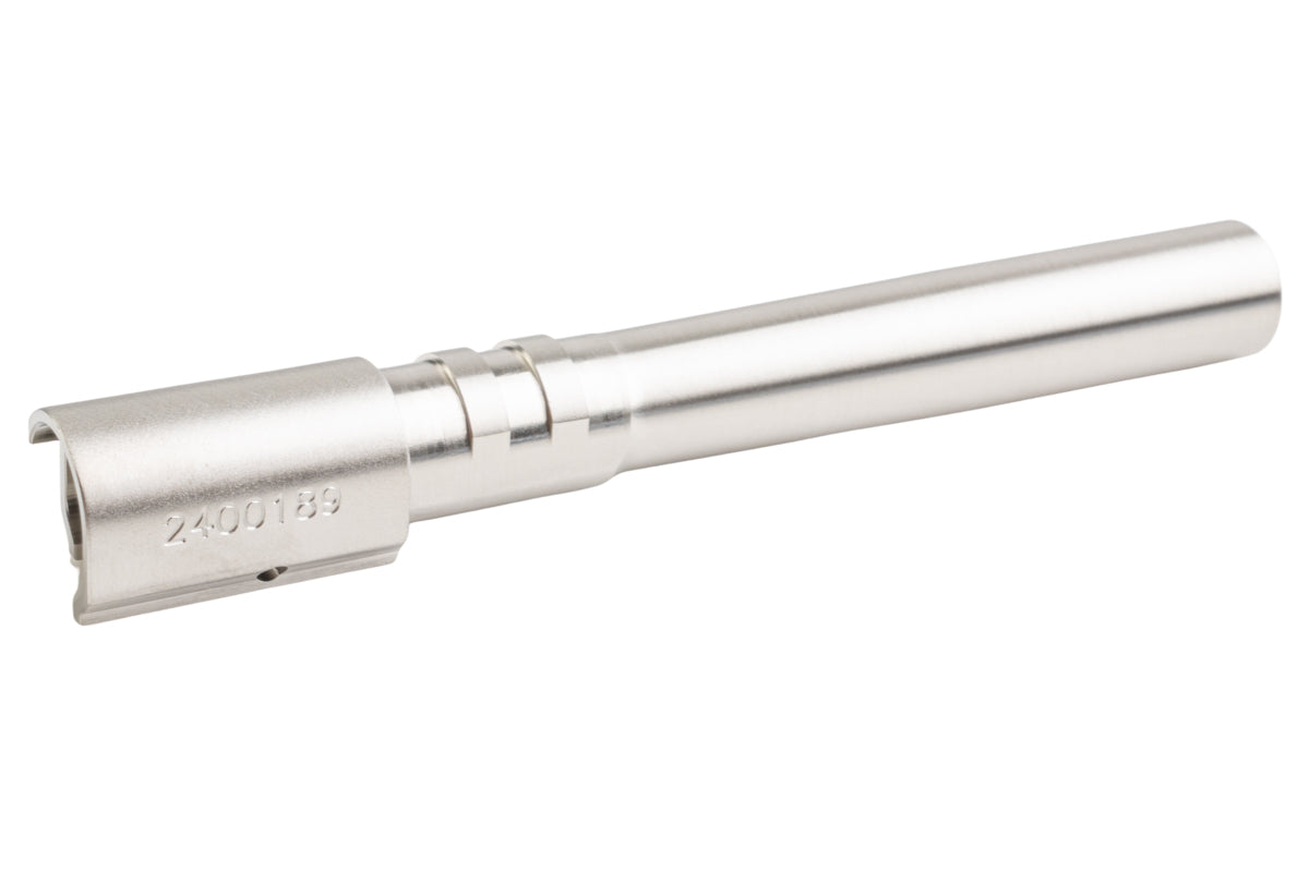 5KU Stainless Outer Barrel With Bushing For KJ Shadow 2 Orange GBB Airsoft Pistol (Silver)