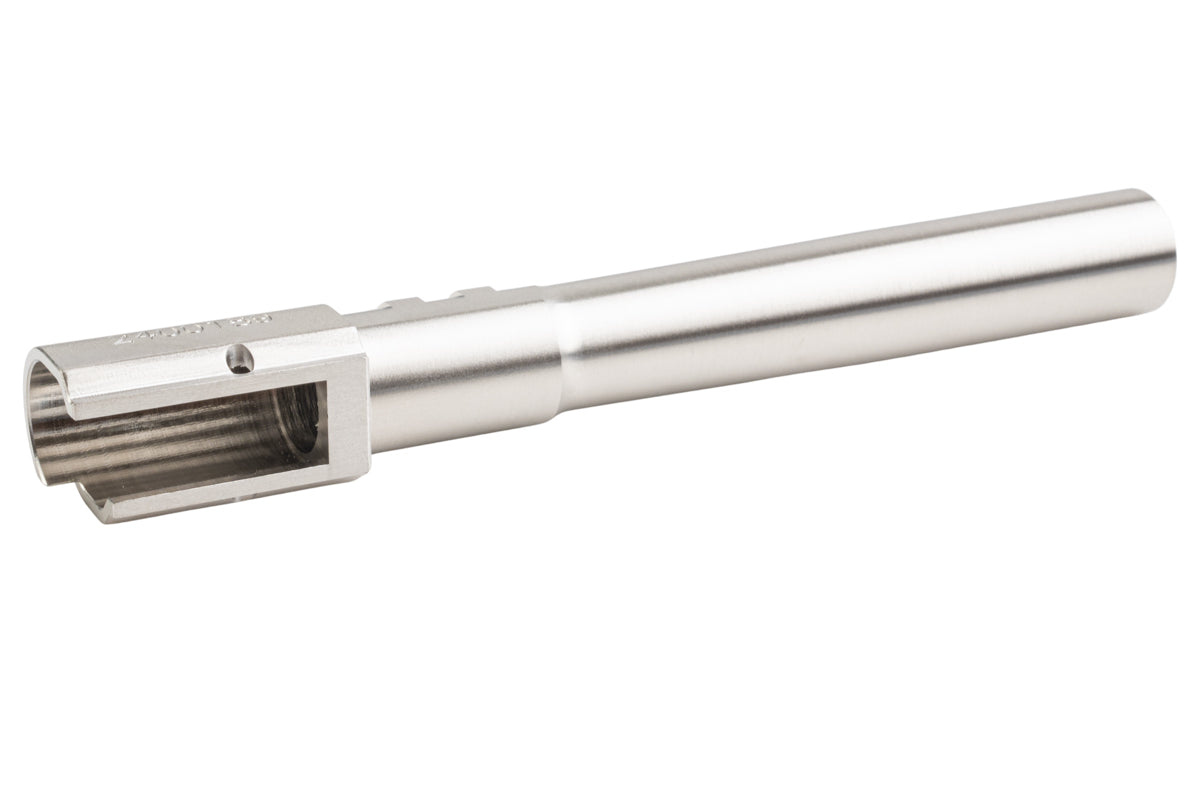 5KU Stainless Outer Barrel With Bushing For KJ Shadow 2 Orange GBB Airsoft Pistol (Silver)