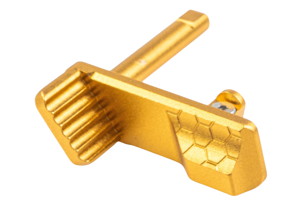 5KU Aluminum Thumb Rest Slide Stop For KJ Shadow 2 / TS2 GBB Airsoft (Type 2/ Gold)