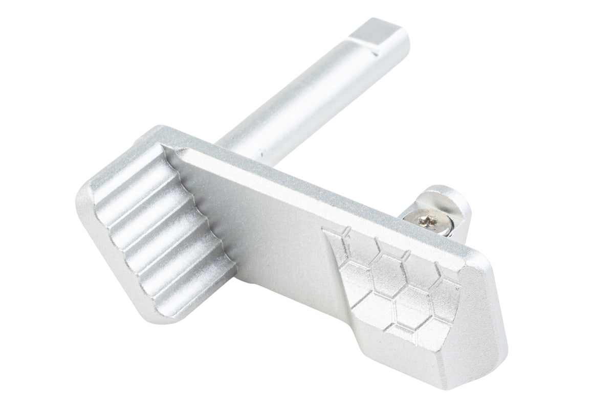 5KU Aluminum Thumb Rest Slide Stop For KJ Shadow 2 / TS2 GBB Airsoft (Type 2/ Silver)