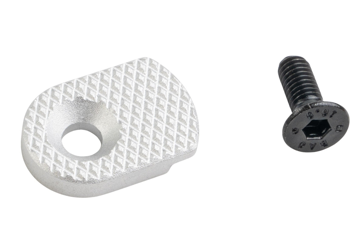 5KU Magazine Release Button For KJ Shadow 2 / TS2 GBB Airsoft (Type 2/ Silver)