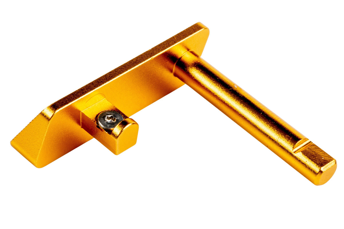 5KU Aluminum TARGET Style Slide Stop For KJ Shadow 2/ TS2 GBB Airsoft (Gold)