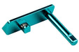 5KU Aluminum TARGET Style Slide Stop For KJ Shadow 2/ TS2 GBB Airsoft (Light Blue)
