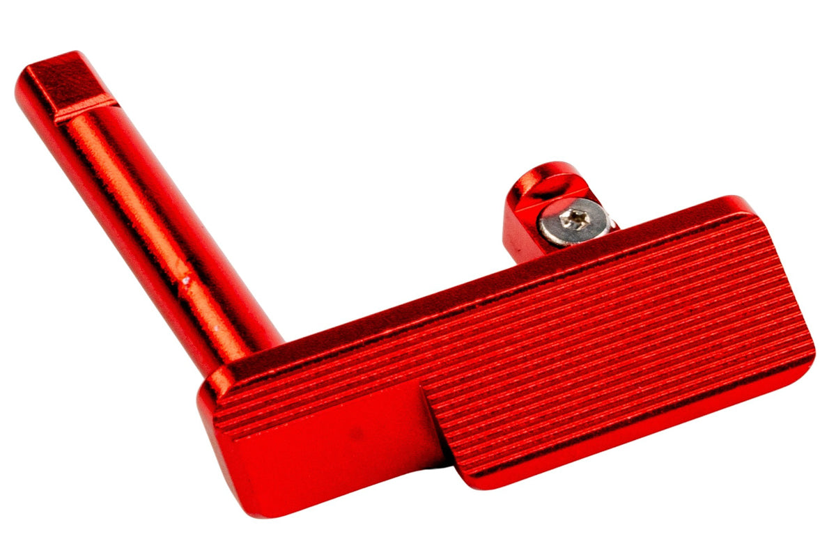 5KU Aluminum TARGET Style Slide Stop For KJ Shadow 2/ TS2 GBB Airsoft (Red)
