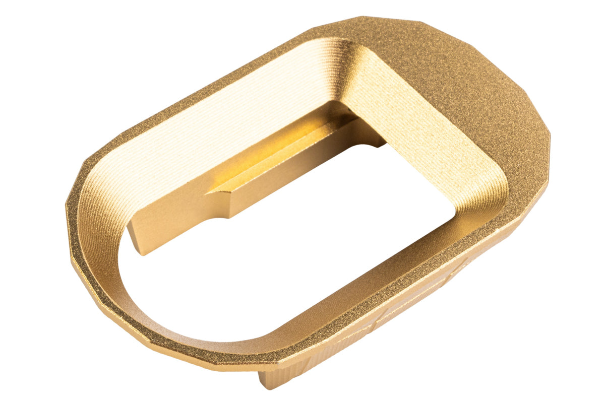 5KU Aluminum LOK Style Short Grip with Magwell For KJ Shadow 2 GBB Airsoft (Gold)