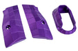 5KU Aluminum LOK Style Short Grip with Magwell For KJ Shadow 2 GBB Airsoft (Purple)