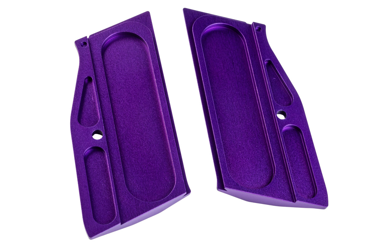 5KU Aluminum LOK Style Short Grip with Magwell For KJ Shadow 2 GBB Airsoft (Purple)