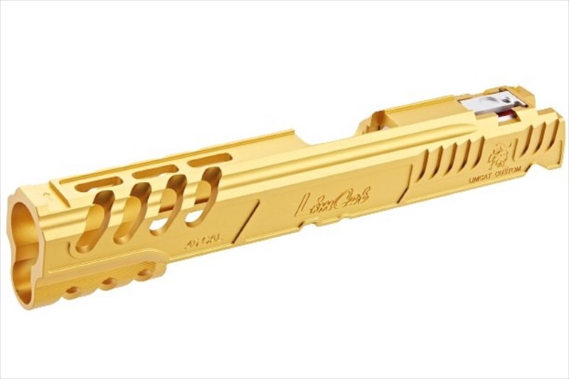 5KU Limcat Speed Cat Aluminum Slide for Tokyo Marui Hi Capa/ 1911 GBB Airsoft (Gold)