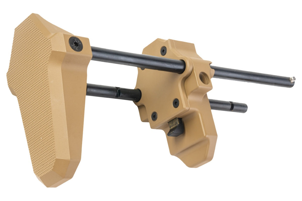 Airsoft Artisan 6 position Retractable Stock For Gun Modify SCAR L GBB (DE)