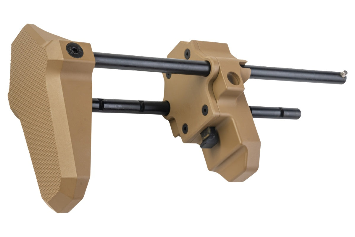 Airsoft Artisan 6 position Retractable Stock For WE / VFC SCAR GBB & AEG series (DE)