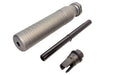 Airsoft Artisan 762Ti Style QD Silencer with 3Prong Muzzle Brake (Anodizing Titanium Grey)