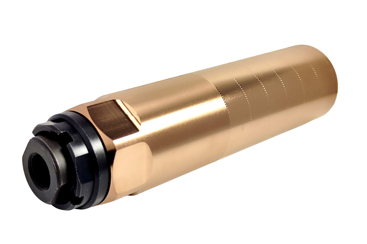 Airsoft Artisan CNC Steel REX Style Suppressor with 3 Prong Flash Hider (14mm CCW)